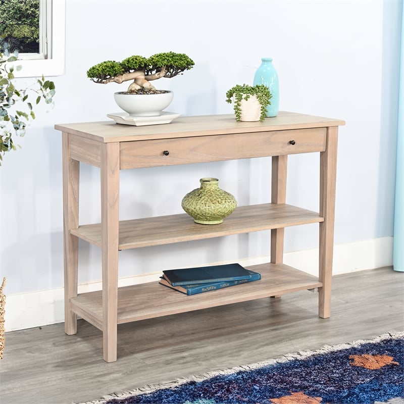 Sunny Designs Small Wood Console Tier Shelf Table