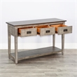 Sunny Designs Two Tone Grey Wood Sofa Table
