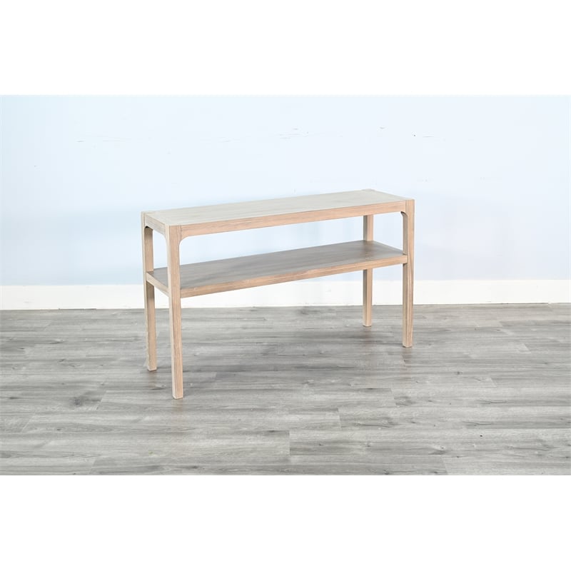 Sunny Designs Wheat Wood Double Tier Sofa Table