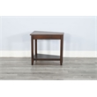 Sunny Designs Coffee Brown Wood Chair Side Table