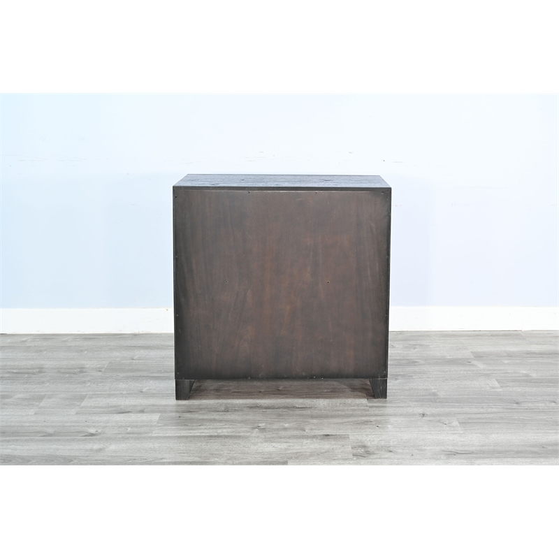 Sunny Designs Ryan Modern Black Glass Door Cabinet with Shelving