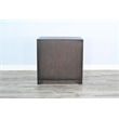 Sunny Designs Ryan Modern Black Glass Door Cabinet with Shelving