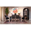 Sunny Designs Modern Woven Back Dining Chair (Set of 2)