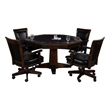 Sunny Designs 5-Piece Reversible Game and Dining Poker Table Set