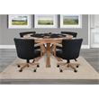 Sunny Designs 5-Piece Reversible Game and Dining Poker Table Set