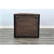 Sunny Designs Modern Wood Coffee Table with Arched Open Shelf Design