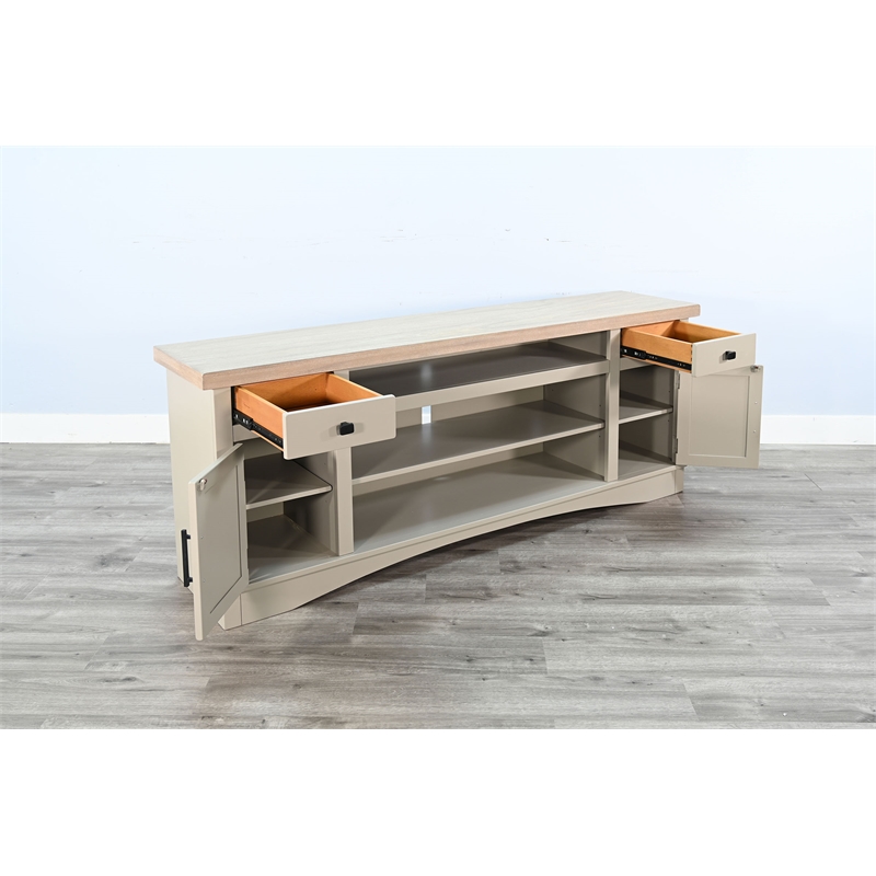 Sunny Designs Modern Farmhouse TV Stand with Storage Cabinets