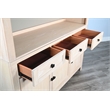 Sunny Designs Arched Wood Bar Hutch with Glass Storage