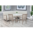 Sunny Designs 4-Piece Upholstered Dining Set with Round Table