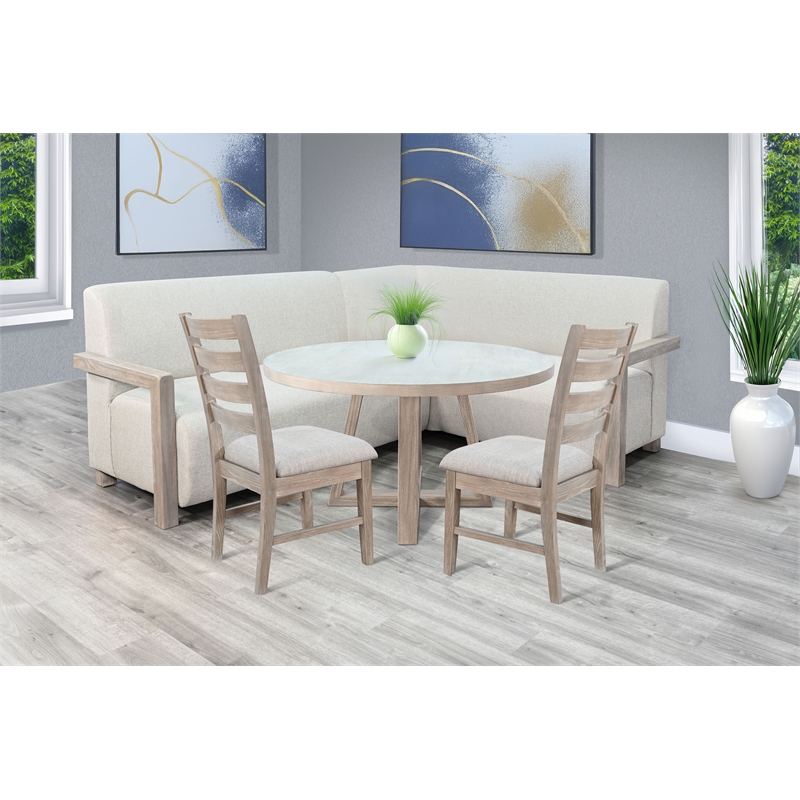 Sunny Designs 4-Piece Upholstered Dining Set with Round Table