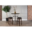 Sunny Designs Solid Wood/Metal Frame 3-Piece Pub Set