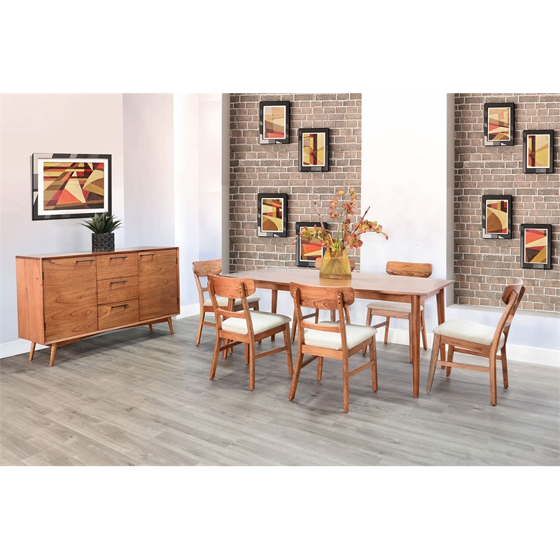 Sunny Designs Mid-century Wood Dining Set