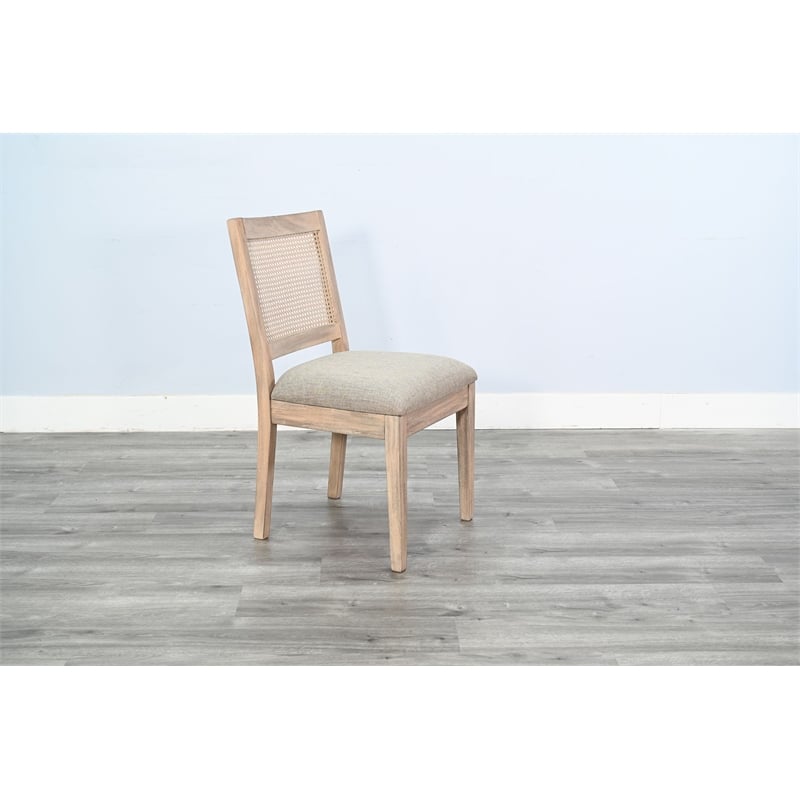 Sunny Designs Modern Blair 7-Piece Dining Set in Frost Gray/Wheat