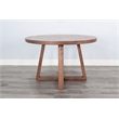 Sunny Designs Mia 5-Piece Round Solid Wood Dining Set in Cinder Finish