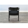 Sunny Designs Mia 5-Piece Round Wood Dining Set in Black