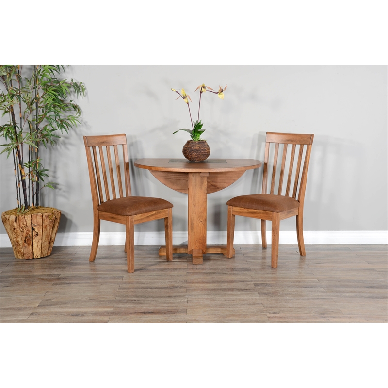 Sunny Designs Drop Leaf Round Dining Set