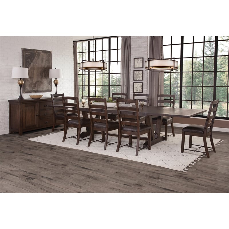 Sunny Designs Yellowstone Folding Leaf Extension Dining Set