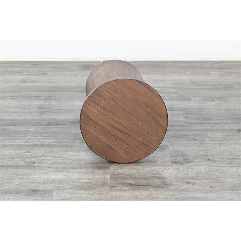 Sunny Designs Felicity Modern Solid Wood Pedestal Side Table