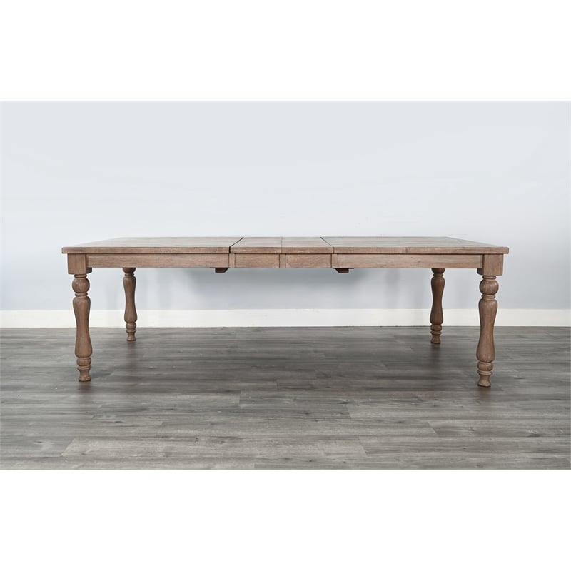 Sunny Designs Sierra Rectangular Extension Dining Table with Turned Legs