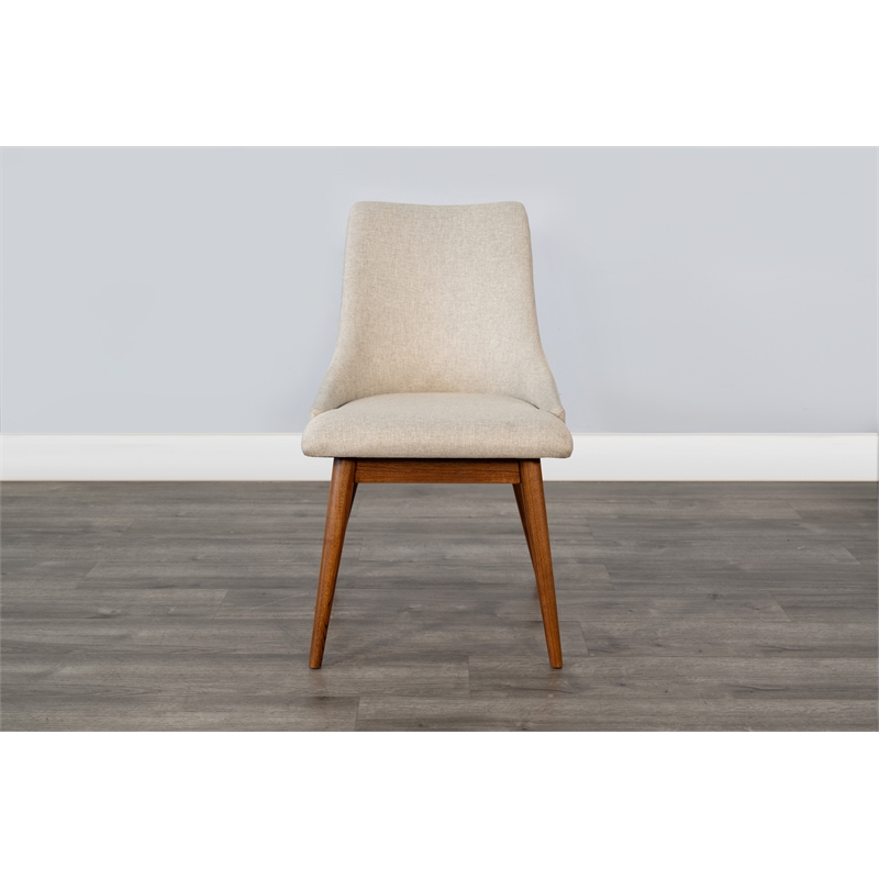 Sunny Designs Mid-Century Modern Upholstered Dining Chair (Set of 2)