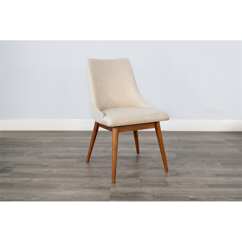 Sunny Designs Mid-Century Modern Upholstered Dining Chair (Set of 2)