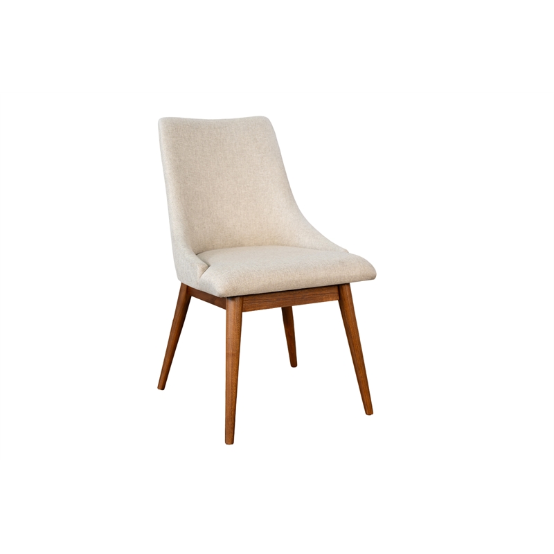 Sunny Designs Mid-Century Modern Upholstered Dining Chair (Set of 2)