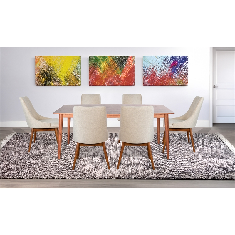 Sunny Designs Mid-century Wood Dining Set