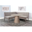 Sunny Designs Mia Mid-Century Modern Tufted Upholstered Corner Dining Nook Set