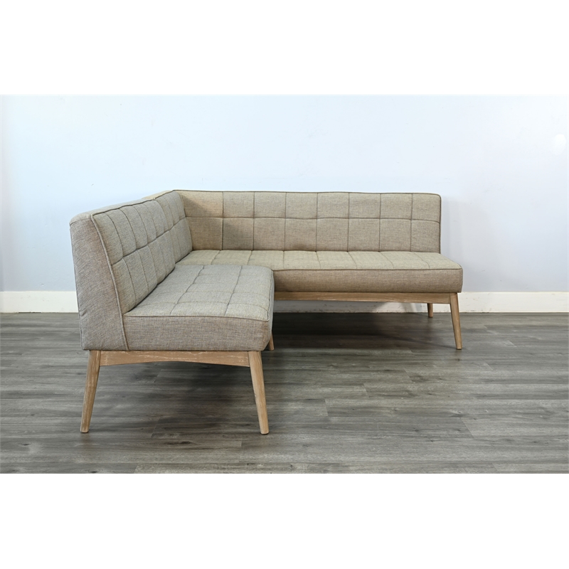 Sunny Designs Mia Mid-Century Modern Tufted Upholstered Corner Dining Nook Set