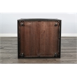 Sunny Designs Modern Wood Coffee Table with Arched Open Shelf Design and Casters