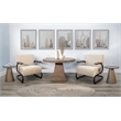 Sunny Designs Nash Modern Industrial Accent Chair with Metal Frame