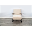 Sunny Designs Nash Modern Industrial Accent Chair with Metal Frame