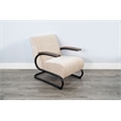 Sunny Designs Nash Modern Industrial Accent Chair with Metal Frame
