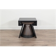 Sunny Designs Modern Nesting Accent Table Set with Round Wood Stool