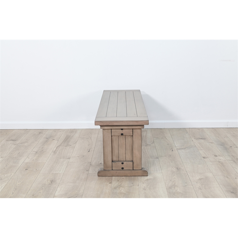 Sunny Designs Dining Side Bench Wood Seat in Hazelnut