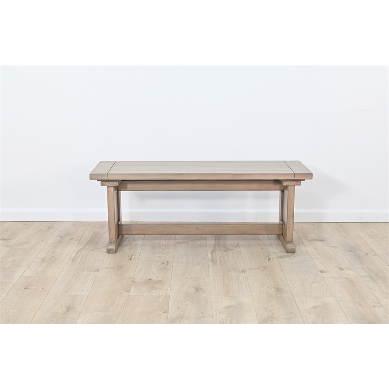 Sunny Designs Dining Side Bench Wood Seat in Hazelnut