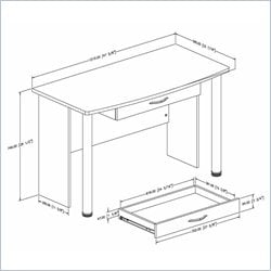   desk in black finish 220628 this modern office desk features an