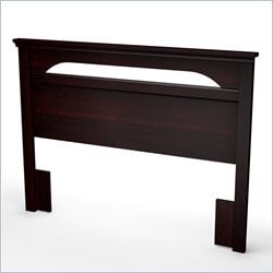 South Shore Dover Full/Queen Wood Panel Dark Mahogany Finish Headboard 