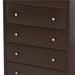 South Shore Breakwater 5 Drawer Chocolate Finish Chest 066311046045 