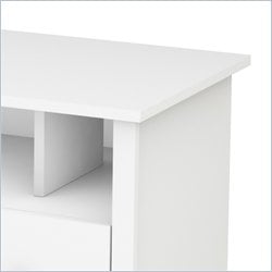   TV Stand / Media Pure White Finish Chest 066311046410  