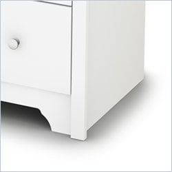   TV Stand / Media Pure White Finish Chest 066311046410  