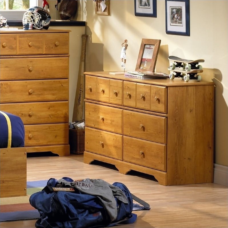 South Shore Amesbury Double Country Pine Dresser