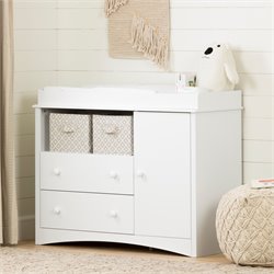 South Shore Andover Wood Baby White Changing Table 066311036046  