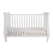 AFG Baby Furniture Naomi 4-in-1 Convertible Crib with Toddler Guardrail White