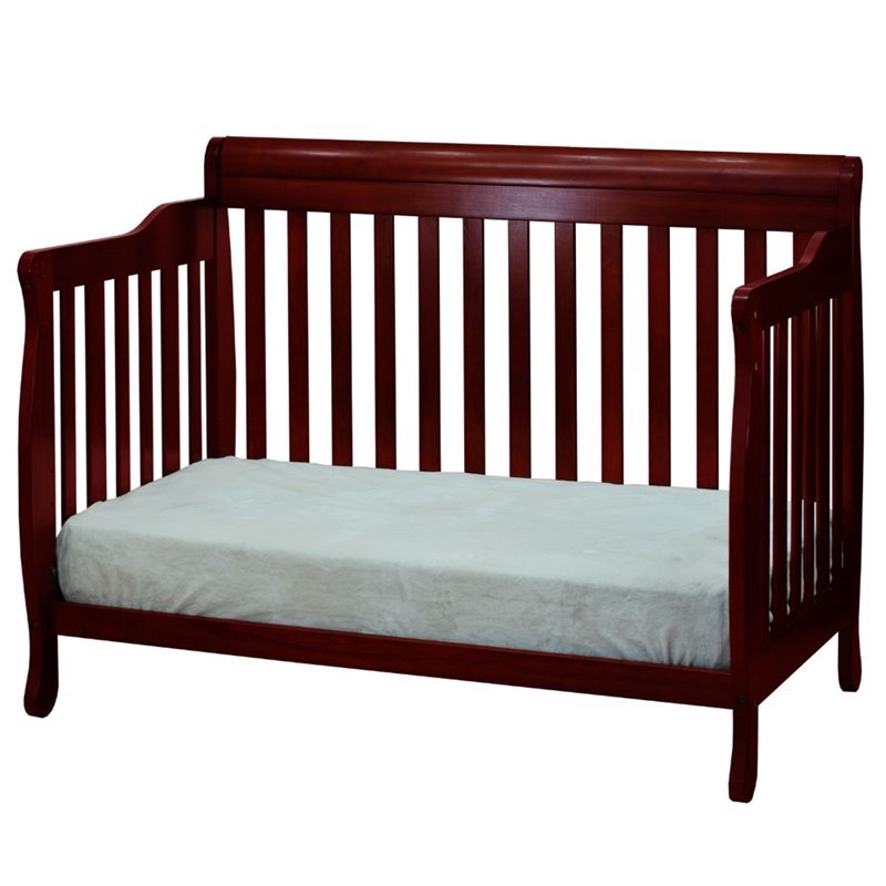 Athena Alice 4 in 1 Convertible Crib with Guardrail