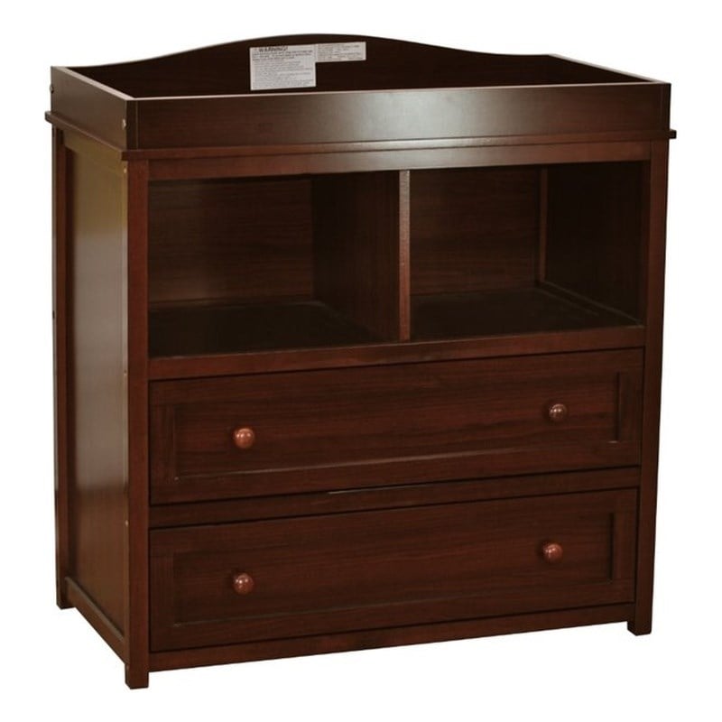 AFG Baby Furniture Leila 2-Drawer Changing Table Espresso