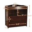 AFG Baby Furniture Leila 2-Drawer Changing Table Espresso