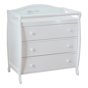 AFG Baby Furniture Grace 3-Drawer Changing Table White