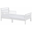 AFG Baby Furniture Anna Solid Wood Toddler Bed with Guardrails in White