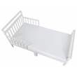 AFG Baby Furniture Anna Solid Wood Toddler Bed with Guardrails in White